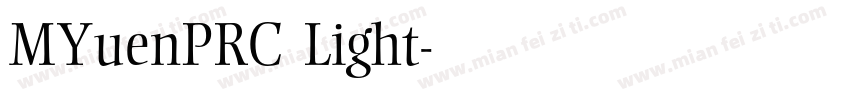 MYuenPRC Light字体转换